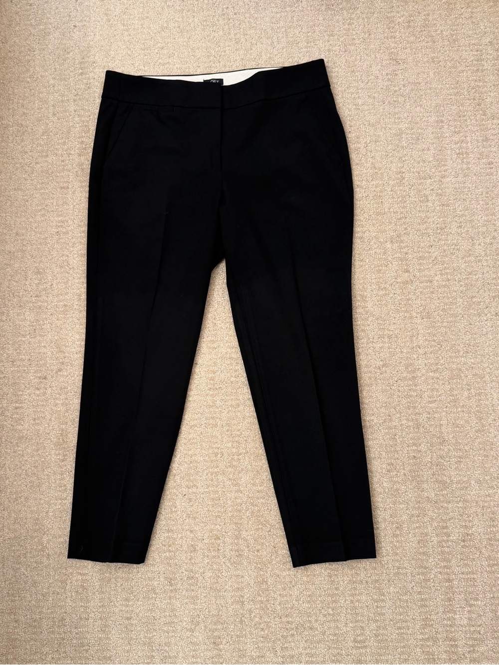 Loft-Classic Black Women's Tailored Ankle Pants (“Julie” fit - Curvy)